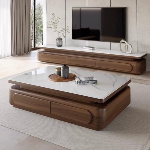 WOODEN SQUARE TEAPOY